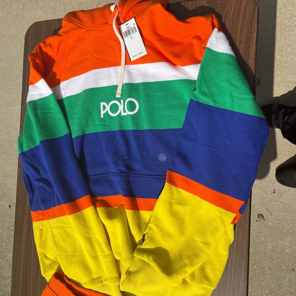 New Polo hoodie only ( Large)
